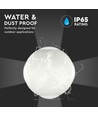 4W ronde LED wandlamp - IP65, 110lm/W, wit, buiten, incl. lichtbron