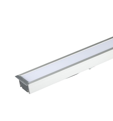 120cm 40W LED lineair inbouwarmatuur - Samsung LED chip, 120cm, zilver, 5 jaar garantie