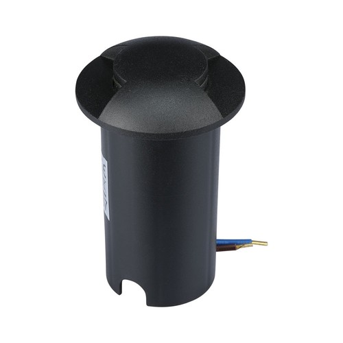 1W LED Inbouwspot Grondlamp (12V) 6500K-Zwart, IP67