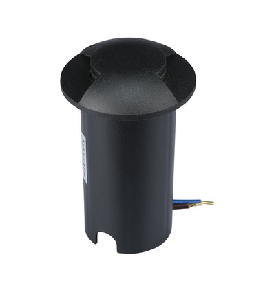 1W LED Inbouwspot Grondlamp (12V) 6500K-Zwart, IP67