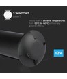 1W LED Inbouwspot Grondlamp (12V) 6500K-Zwart, IP67