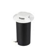 1W LED steplight voor inbouw, 12V - IP67, 4-weg licht, koud wit, Ø6cm, witte rand