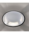 1W LED steplight voor inbouw, 12V - IP67, 4-weg licht, koud wit, Ø6cm, witte rand