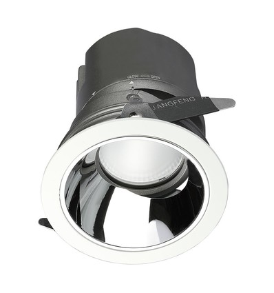6W LED COB Hotel Downlight, RA95 - CREE chip, zilveren reflector, verstelbaar, inbouwspot