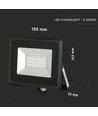 20W LED-breedstraler - Groen, Zwarte behuizing, werklamp