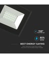 20W LED-breedstraler - Groen, Zwarte behuizing, werklamp