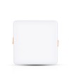 18W vierkant LED inbouwpanel met Samsung chip - 1350lm, witte rand, 5 jaar garantie, gat: Ø7,5-10 cm, afm: 17x17 cm
