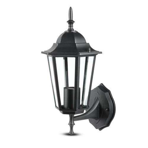 E27 Wandlamp - IP44 buiten, zwart, zonder lichtbron