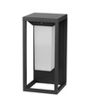 2W LED solar wandlamp met sensor, Samsung LED chip - IP65, 3000K, grijs, 220lm, buiten