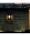 2W LED solar wandlamp met sensor, Samsung LED chip - IP65, 3000K, grijs, 220lm, buiten