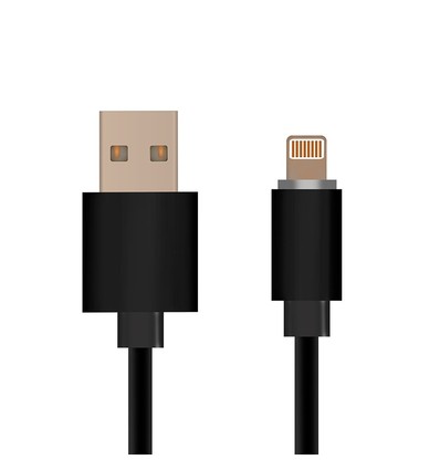 1,5m zwarte MFi Lightning kabel - 2A, Apple gecertificeerd, duurzaam design