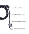 1,5m zwarte MFi Lightning kabel - 2A, Apple gecertificeerd, duurzaam design