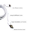 1,5m MFI Lightning naar USB kabel, 2.4A - Wit, Apple gecertificeerd, flexibel en duurzaam