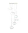 76W Designer pendellamp, dimbaar - 6500lm, 3000K, TRIAC fase-afsnijding, 120 graden, zwarte afwerking