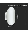 LED Wandlamp 40W - Designer, TRIAC Dimmerbaar, 3000K, Wit