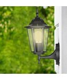 E27 Wandlamp - IP44 buiten, zwart, zonder lichtbron