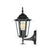 E27 Wandlamp - IP44 buiten, zwart, zonder lichtbron