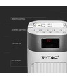 55W LED Tower Fan, 36" - Wit, 3 snelheden, afstandsbediening, timer, oscillatie, temperatuurdisplay