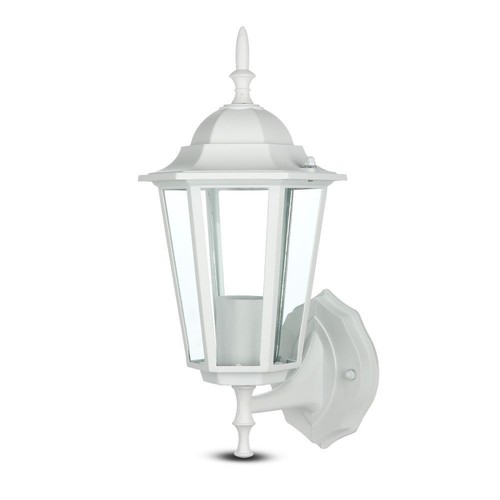 E27 Wandlamp - IP44 buiten, wit, zonder lichtbron