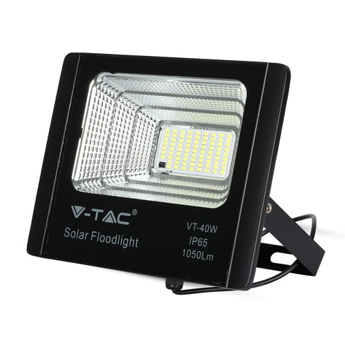 40W LED breedstraler op zonne-energie - 1050lm, IP65, incl. zonnepaneel en afstandsbediening, 4000K