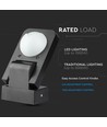 Infrarood bewegingssensor, zwart - 360°, IP65, bereik tot 20m, max 1000W LED