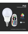 3,5W P45 LED-lamp E14 - RF-bediening, dimbaar, RGB+6400K