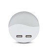 0,45W Nachtlampje met USB - Rond, 3000K, Automatische inschakeling bij duisternis, Samsung LED Chip