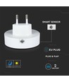 0,45W Nachtlampje met USB - Rond, 3000K, Automatische inschakeling bij duisternis, Samsung LED Chip