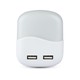 V-tac Nachtlamp met USB - Automatische inschakeling bij duisternis, Samsung chip, 0,45W, 3000K, vierkant