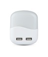 V-tac Nachtlamp met USB - Automatische inschakeling bij duisternis, Samsung chip, 0,45W, 3000K, vierkant