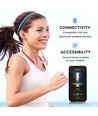 Bluetooth sport headset, rood - 500mAh batterij, 7-8 uur speeltijd, 10m bereik