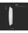 40W LED plafondlamp met sterrenhemel effect - Smart Home, dimbaar, CCT, 2800lm, werkt met Alexa/Google Home