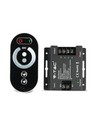RF LED dimmer met touch afstandsbediening, 12V/24V - 3 kanalen, 18A, zwart, voor LED strips
