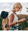 Draagbare Bluetooth speaker met haak - TWS, 800mAh batterij, ingebouwde microfoon, grijs