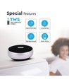 Draagbare Bluetooth speaker met haak - TWS, 800mAh batterij, ingebouwde microfoon, grijs
