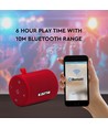 5W draagbare Bluetooth speaker, Rood - TWS functie, 1500mAh batterij, incl. Micro USB kabel