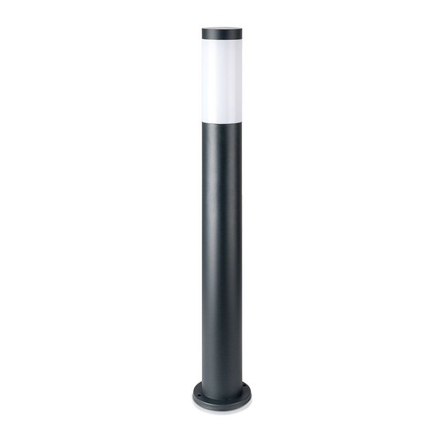 V-Tac grijze tuinlamp, roestvrij - 80 cm, IP44 buiten, E27 fitting, zonder lichtbron