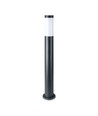 V-Tac grijze tuinlamp, roestvrij - 80 cm, IP44 buiten, E27 fitting, zonder lichtbron