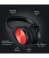 Bluetooth draadloze hoofdtelefoon, rood - Tot 12 uur speeltijd, 500mAh batterij, incl. tas