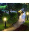 V-Tac grijze tuinlamp, roestvrij - 80 cm, IP44 buiten, E27 fitting, zonder lichtbron
