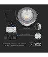 5W Ø8,15cm LED inbouwspot - Brandvertragend, Samsung LED chip, IP65, dimbaar, Gat: Ø5,7 cm, Afm: Ø8,15 cm