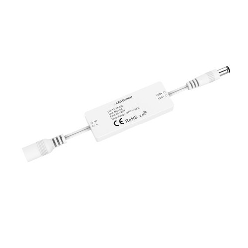 LEDlife rWave mini controller - 12V (60W), 24V (120W), met DC-stekker