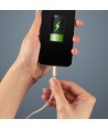 MicroUSB-kabel 1m messingkleurig - Katoen, MicroUSB naar USB-A