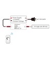 LEDlife rWave mini controller - 12V (60W), 24V (120W), met DC-stekker