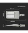 150W LED straatverlichting, 140lm/W - Samsung LED chip, Inventronics driver, 5700K, IP65