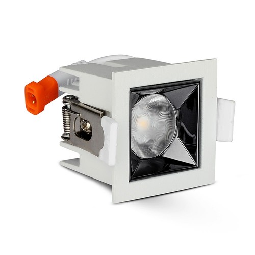 4W vierkante LED inbouwspot, Samsung chip, RA90 - 5700K, 12 graden, gat: 45x45mm