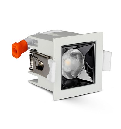 4W vierkante LED inbouwspot, Samsung chip, RA90 - 5700K, 12 graden, gat: 45x45mm