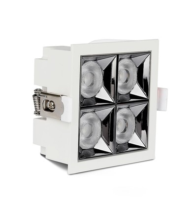 16W Vierkant LED inbouwpaneel RA90 - Samsung LED chip, Gat: 8,5 x 8,5 cm, Afm: 9,3 x 9,3 cm