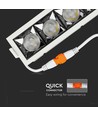 20W LED inbouwspot met Samsung chip, RA90 - 12°, 5700K, Gat: 20x4,5 cm, Afm: 20,7x5,4 cm