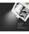16W vierkante LED inbouwspot - Samsung LED chip, 38°, witte rand, koud wit